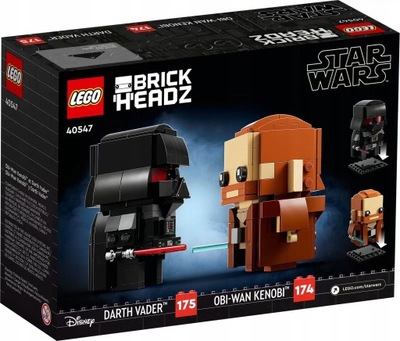LEGO BrickHeadz 40547 Obi-Wan Kenobi i Darth Vader