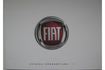 Fiat książka serwisowa 2012r Polska książeczka przeglądów serwisowych Fiat