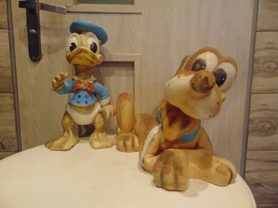 Disney,1968 r.kaczor donald,pies pluto,cena za 2