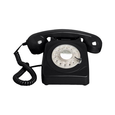 Telefony w stylu retro Styl retro czarny