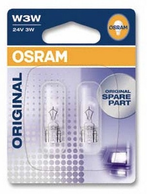 LUCES DE AUTOMÓVIL OSRAM W3W ORIGINAL BLISTER  