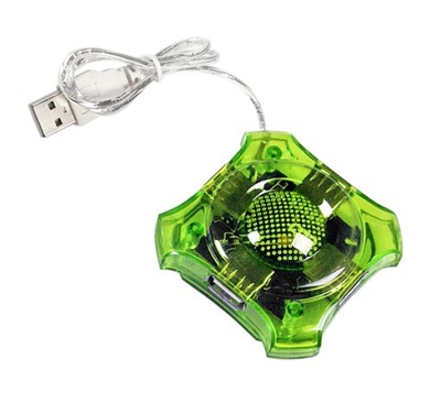 HUB USB 2.0 Esperanza STAR 4 porty zielony (EA150G)