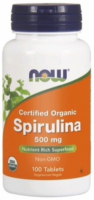 NOW Foods Spirulina 500 mg 100 tabletek