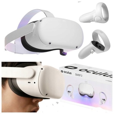 GOGLE VR META OCULUS QUEST 2 128GB + 2 KONTROLERY WIRTALNA RZECZYWISTOŚĆ