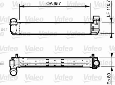 818870 RADUADOR AIRE RENAULT MEGANE 3  