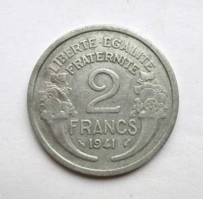 2 Franki 1941 r. Francja