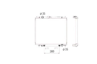 РАДІАТОР ДВИГУНА NRF MB890955 MR340051 140770N MT