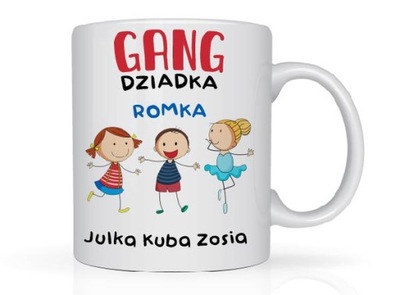 Dzień Dziadka - kubek z imieniem na prezent święto wnuki