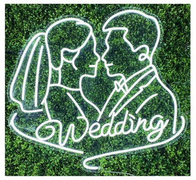 NAPIS LEDOWY LED WEDDING PODŚWIETLANY 100x92cm