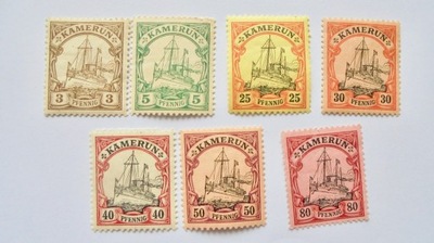1901 DR-Kamerun zestaw znaczków czystych* z gumą