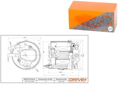 ФІЛЬТР ПАЛИВА VOLVO ДИЗЕЛЬ 1.6 05-11 V50 DRIVE+