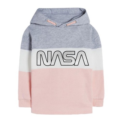 R:146/152 BLUZA DZIEWCZĘCA Z KAPTUREM NASA