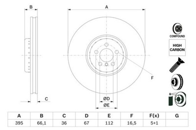 BOSCH 0 986 479 H13 ДИСК ТОРМОЗНОЙ