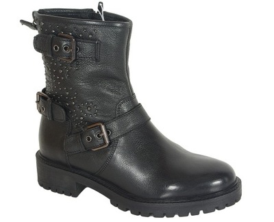 Geox Hoara H botki nappa black ankle boots 37