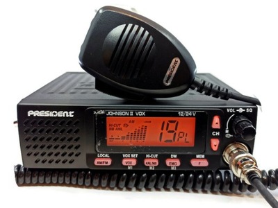 PRESIDENT JOHNSON II ASC RADIO CB 12/24V