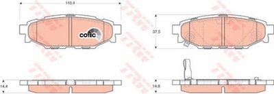 ZAPATAS DE FRENADO PARTE TRASERA TRW GDB3373  