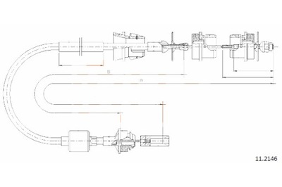 COFLE CABLE SPRZ COFLE 11.2146 CITROEN ZX 1.9TD 16V 94-  