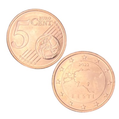 Moneta – Estonia – 5 euro-cents – 2022