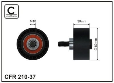 CAFFARO 210-37 ROLLO KIERUNKOWA / PROWADZACA, CORREA DISTRIBUCIÓN  