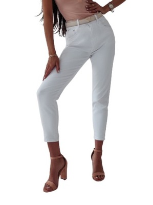 Spodnie jeansowe OLAVOGA LOARA 254 białe - L