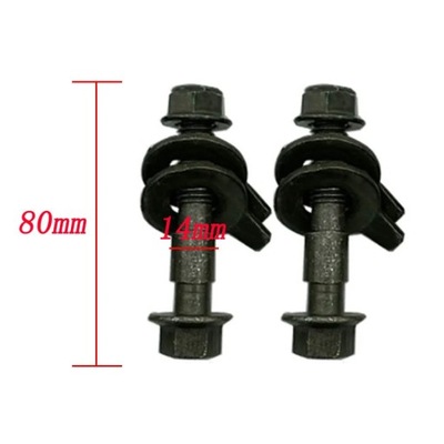 2x 10.9 Car Four Wheel Alignment Eccentric Screw 12mm 13mm 14mm 15 1~19909