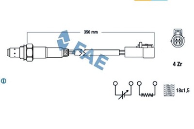 Fae датчик лямбда-зонд ford maverick 3.0 v6 24v фото №1