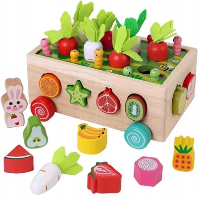 Drewniana zabawka ogrodowa Montessori