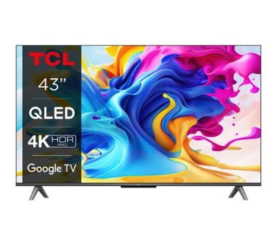 Telewizor QLED TCL 43C649 43'' 4K UHD HDR Google TV