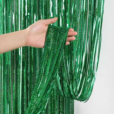 Kurtyna holograficzna zielona 100x200 cm