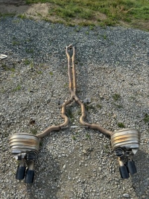 Mercedes w205 205 выхлоп гаситель 63 amg фото №1