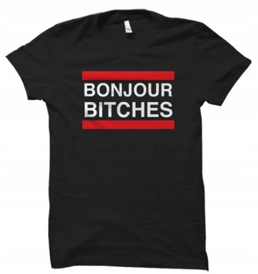 BONJOUR BITCHES blogosfera t-shirt damskaM