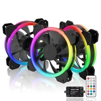 EZDIY-FAB X-3P 3szt Wentylator 120 mm PC RGB pilot