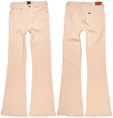LEE spodnie WHITE HIGH WAIST JEANS BREESE_ W28 L33