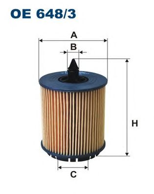 Filtr oleju Filtron OE 648/3 ALFA 159