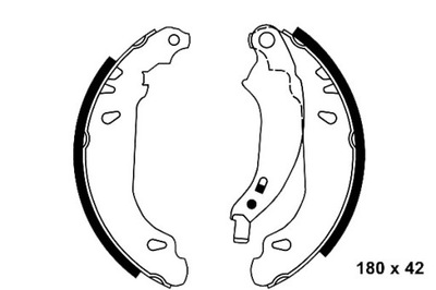 Тормозные колодки тормозные dacia logan sandero renault clio фото №1