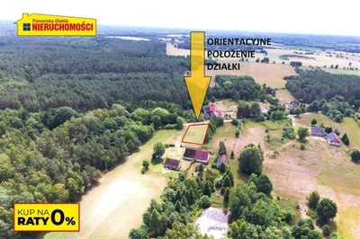 Działka, Kowalki, Tychowo (gm.), 1305 m²