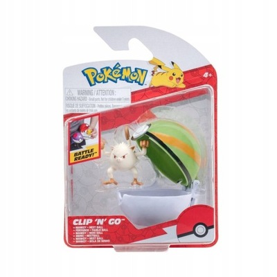 POKEMON CLIP'N'GO - Figurka Mankey + Nest Ball