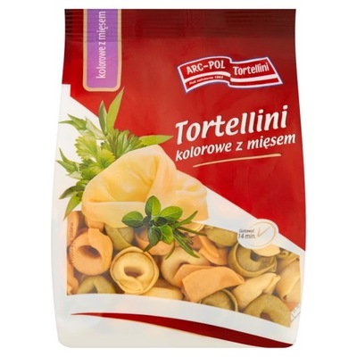 Arc-Pol Tortellini kolorowe z mięsem 250 g