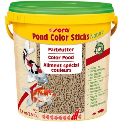 Pond Color Sticks 10 l, granulat - pokarm wybarwiający dla ryb stawowych