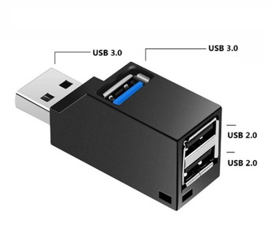 Rozdzielacz HUB 3 Porty 2XUSB 2,.0 / 1xUSB 3.0