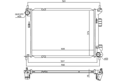 Nissens радиатор wody hyundai ix20 1.4 jc фото №1