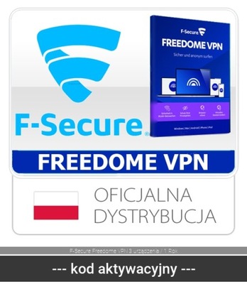 F-Secure Freedome VPN 3 urządzenia / 1 Rok