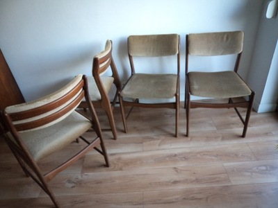 Krzesła teakowe lata 60
