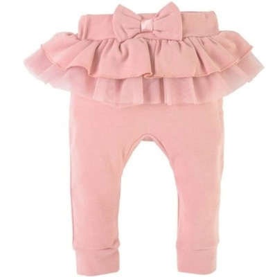 Spodnie niemowlęce różowe z tiulową spódniczką 92