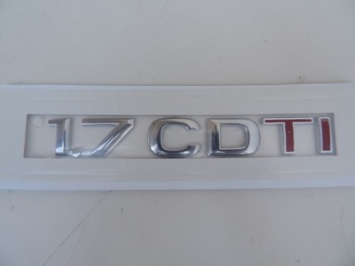 Надпис 1.7 cdti кришки задня opel corsa c новий фото №1