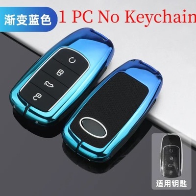 BLUE SHELLZINC TOPIN 4 BOTONES SMART CAR CASE COVER PARA CHERY TIGGO 8 PRO  