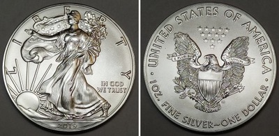 2019 Amerykański Orzeł moneta 1oz uncja 31,1 g UNC