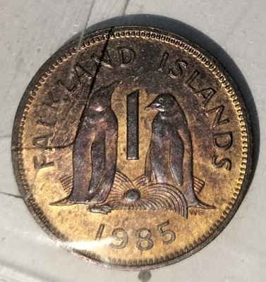 moneta Falklandy 1 cent 1985