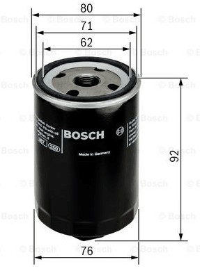 BOSCH FILTRO ACEITES SEAT ALTEA 2004- AROSA 1997-  