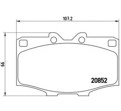 Brembo гальмівні колодки гальмівні toyota 4 runner фото №1